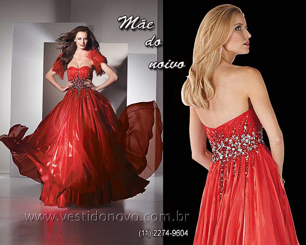 vestido vermelho tamanho grande plus size me do noivo,  formatura festa longo So Paulo