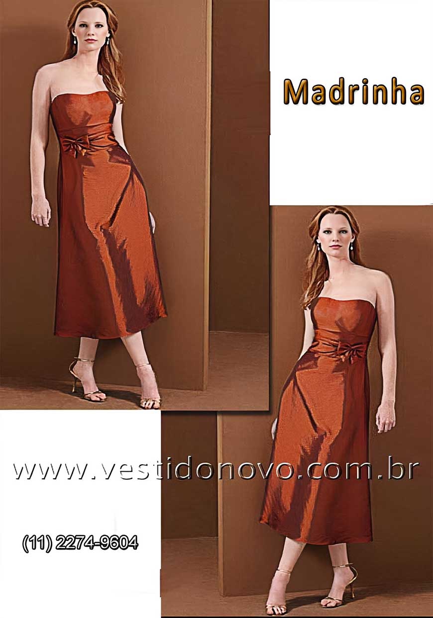 vestido curto, madrinha de casamento, bronze ,(11) 2274-9604 , So Paulo