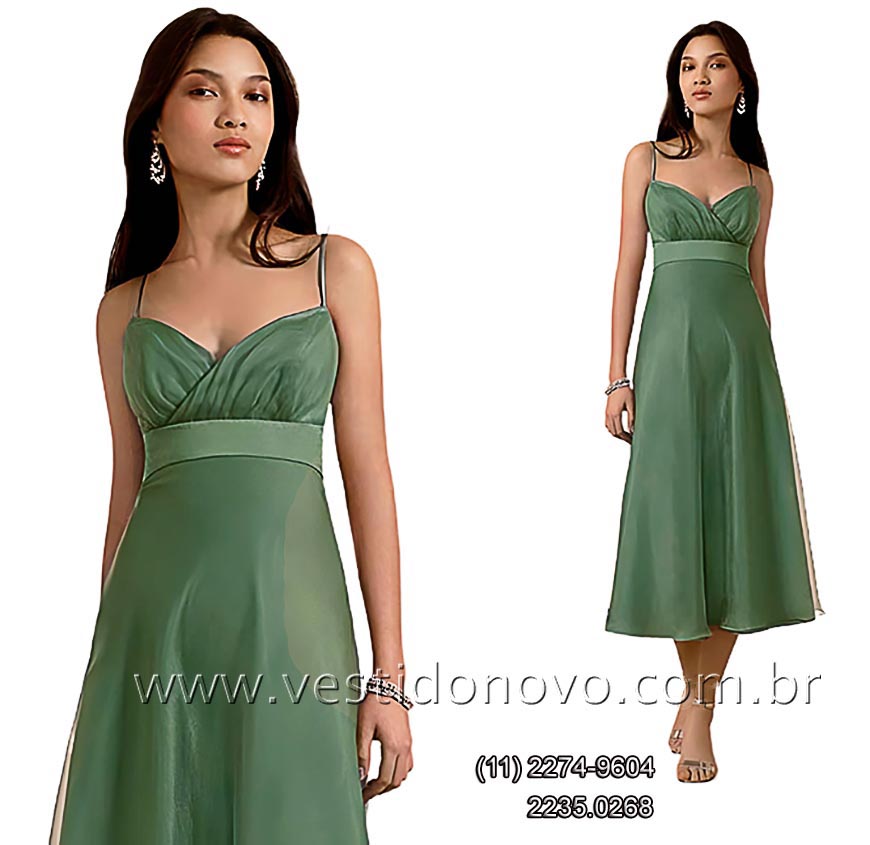 vestido de madrinha curto e longuete, verde, (11) 2274-9604 ,  So Paulo sp