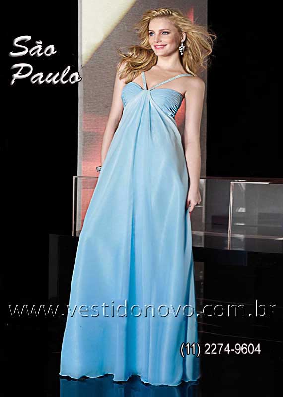 vestido  plus size tamanho grande azul formatura, madrinha baile de gala loja em São Paulo 