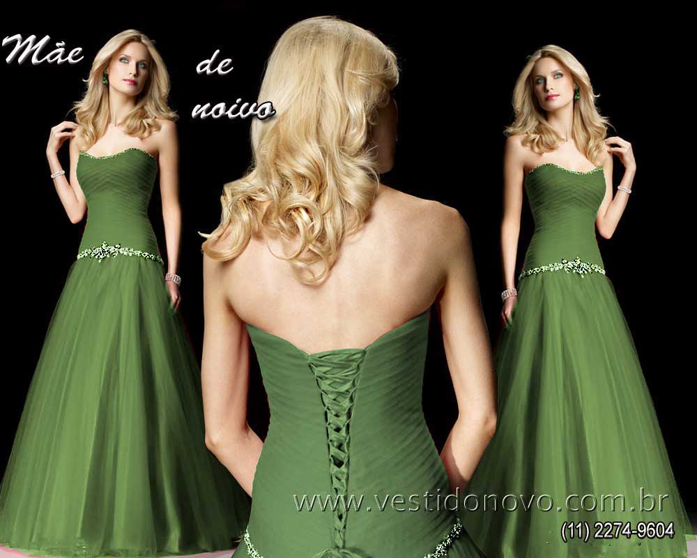 vestido plus size mãe do noivo na cor verde cha loja em São Paulo