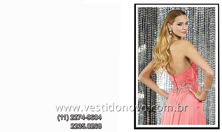 vestido coral plus size  de formatura com muito brilho CASA DO VESTIDO NOVO (11) 2274-9604,  aclimação, vila mariana, ipiranga, mooca, moema, abcd São Paulo sp