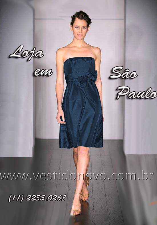vestido curto  plus size  mae do noivo na cor azul loja em São Paulo sp