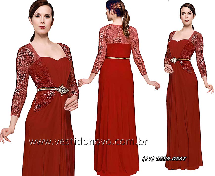 vestido com manga, marsala, renda, mãe da noiva, madrinha de casamento, São Paulo