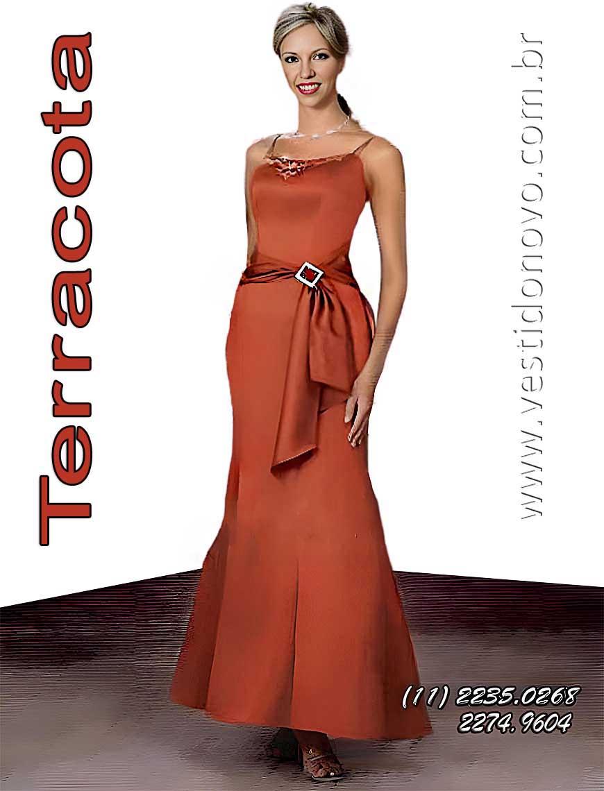 Vestido terracota, madrinha de casamento, me de noiva, zona sul de So Paulo