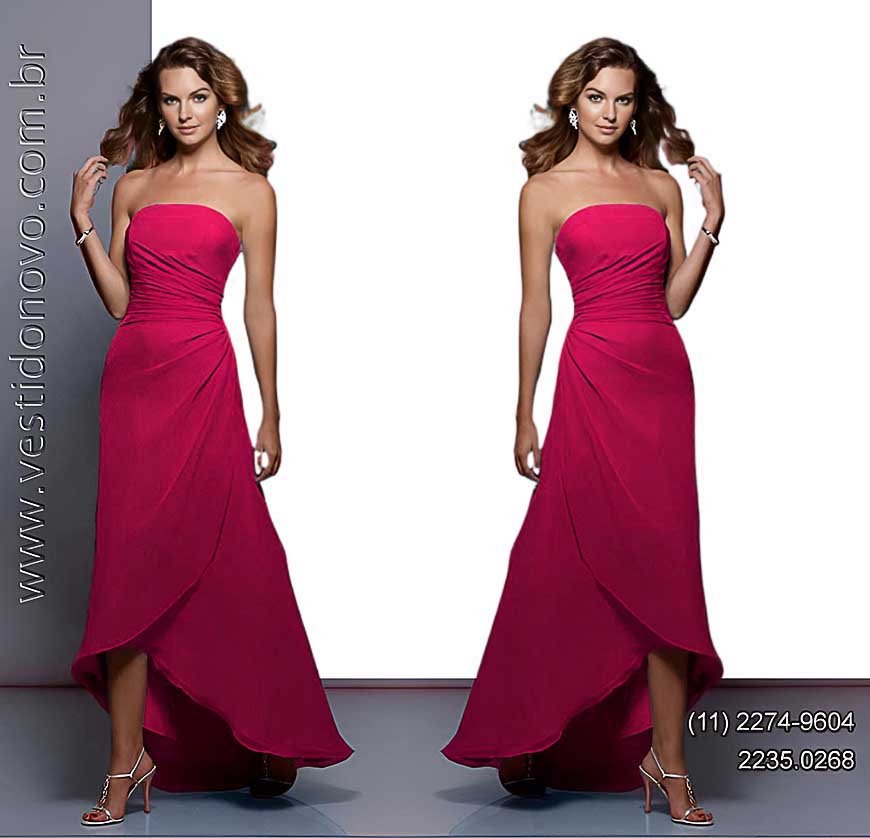 vestido fuchsia madrinha de casamento em So Paulo