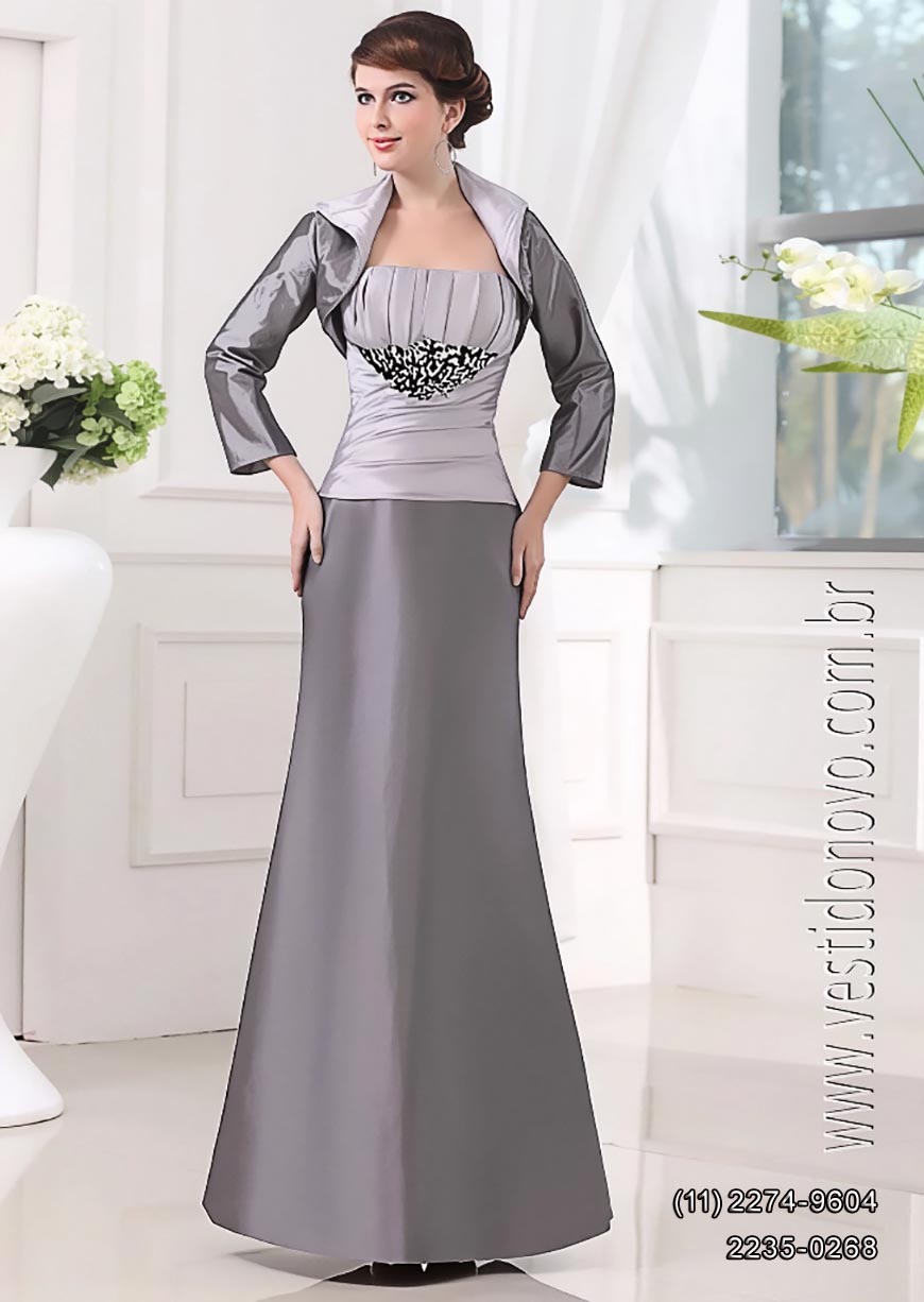 vestido para me da noiva com manga, em tafeta  importado, So Paulo sp